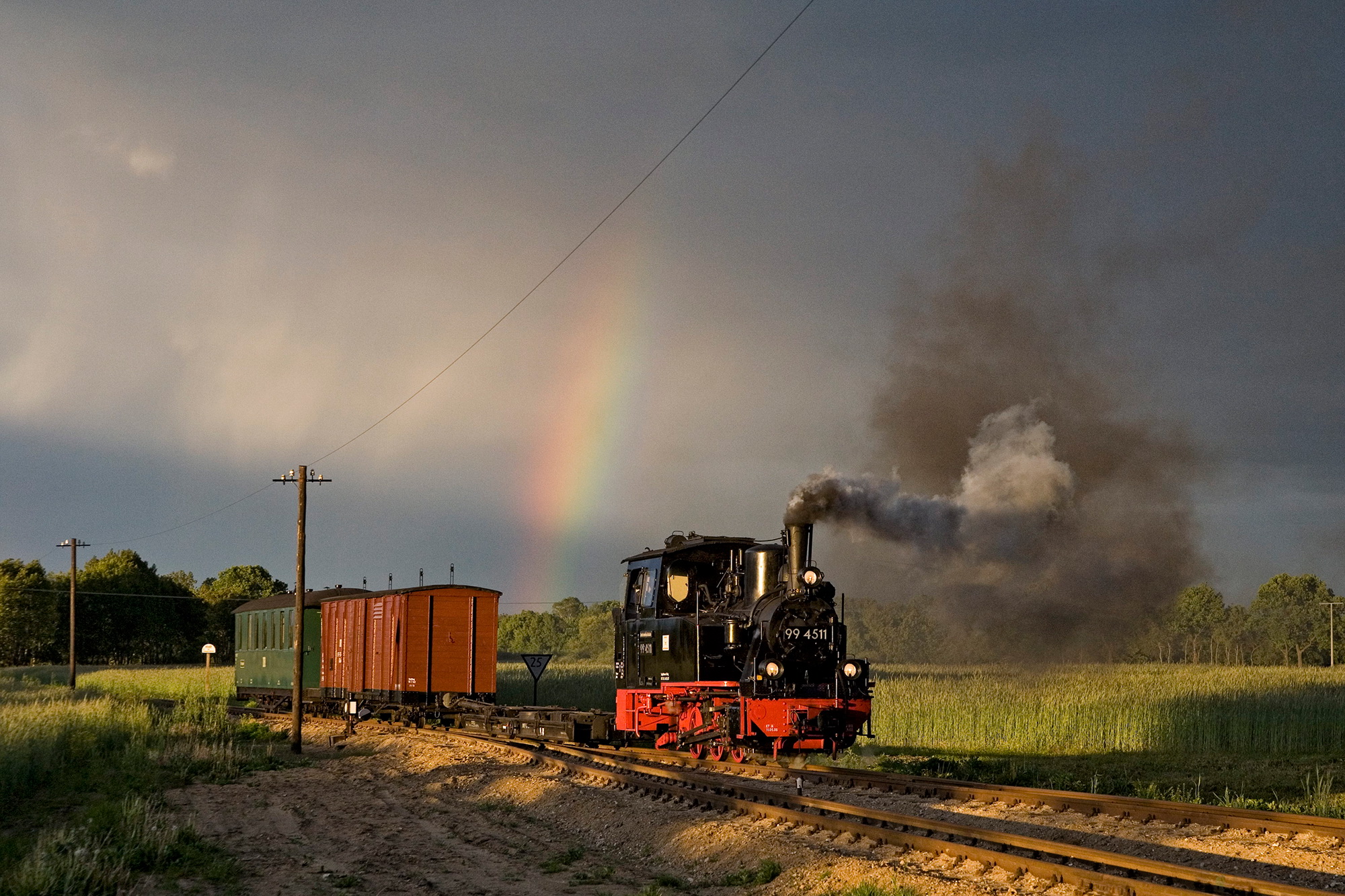 Pollo mit Regenbogen