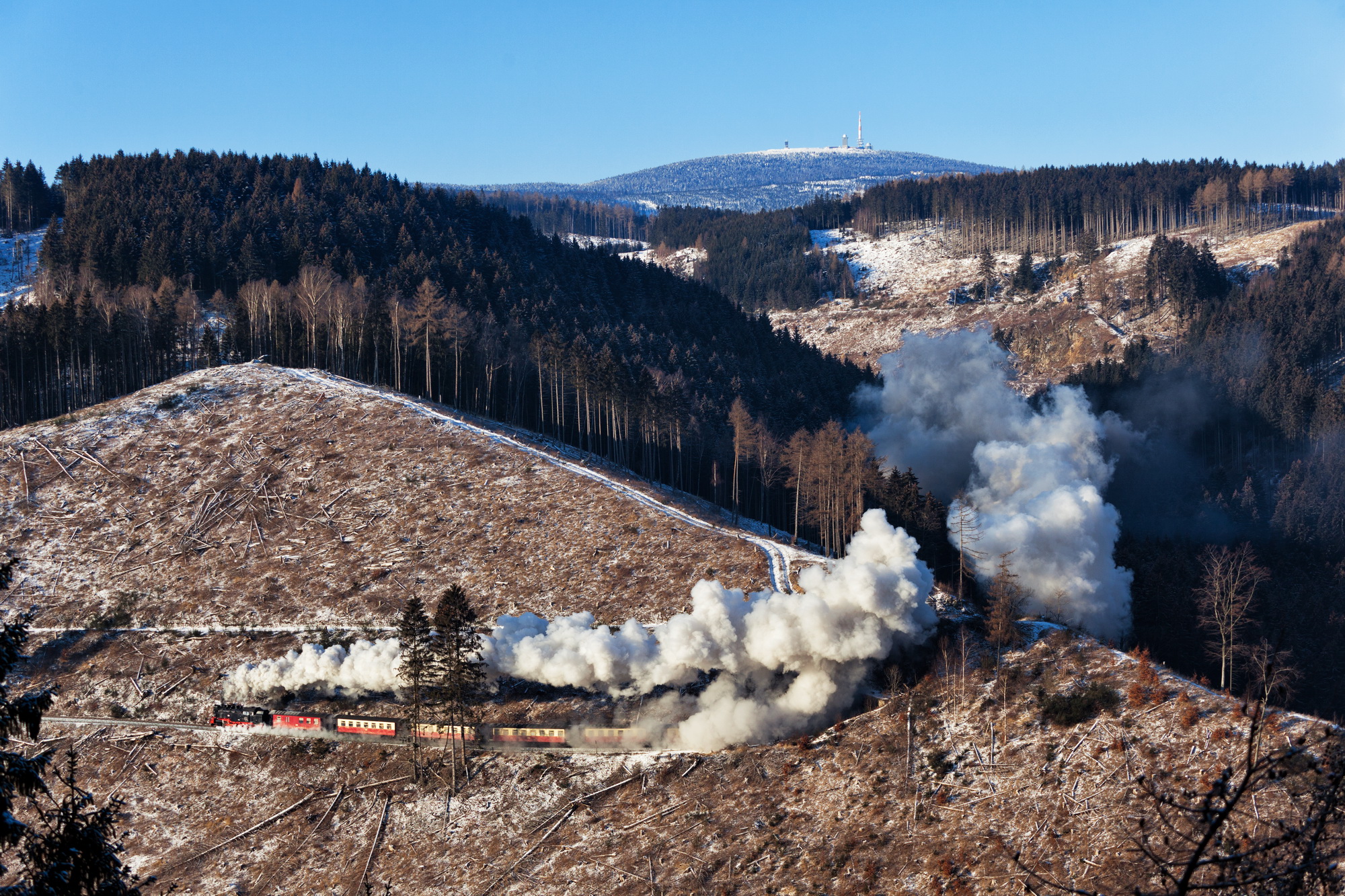 Brockenblick vom Steinbergskopf
